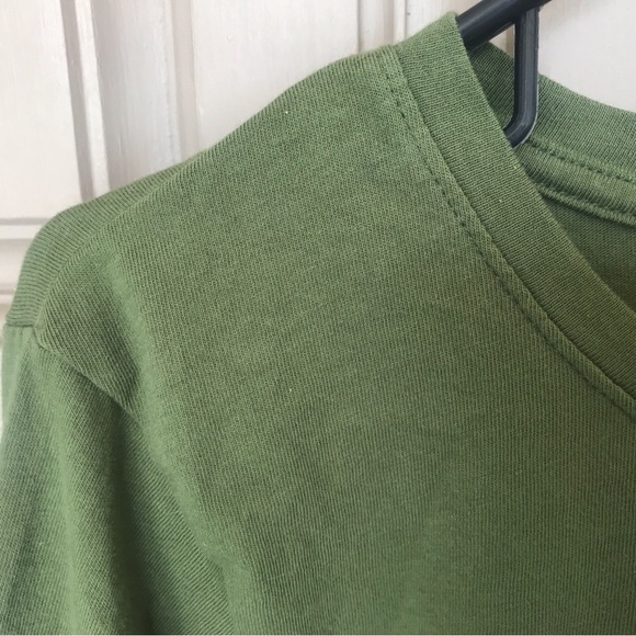Time And Tru olive green, small, long sleeve stretch T-shirt - Picture 5 of 6